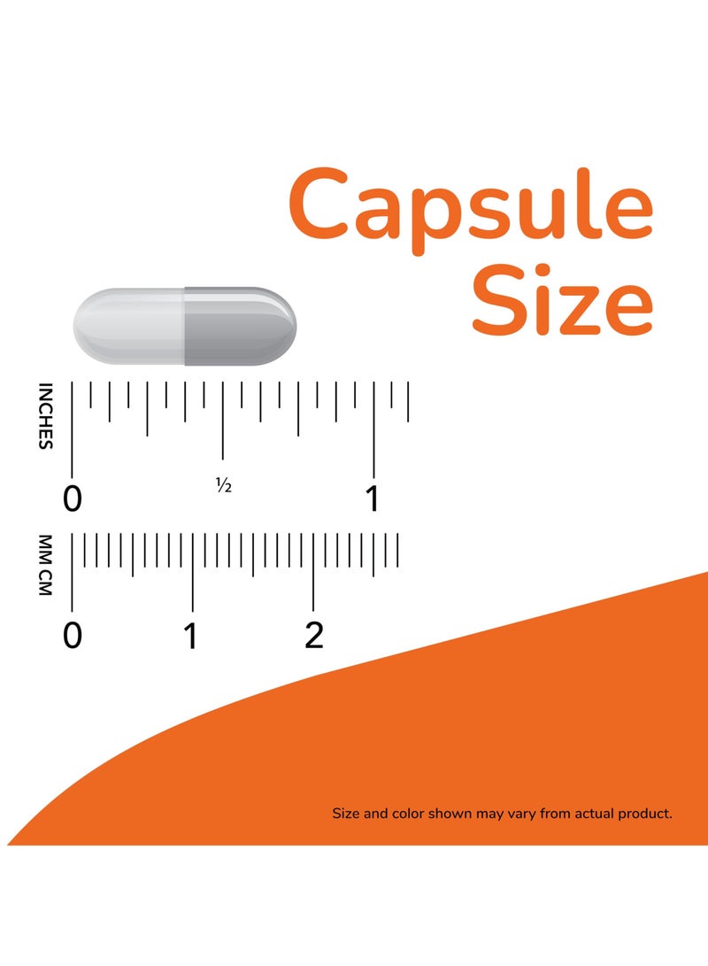 NOW L-Tyrosine 500mg, 120 Capsules, Supports Mental Focus & Mood - Image 3