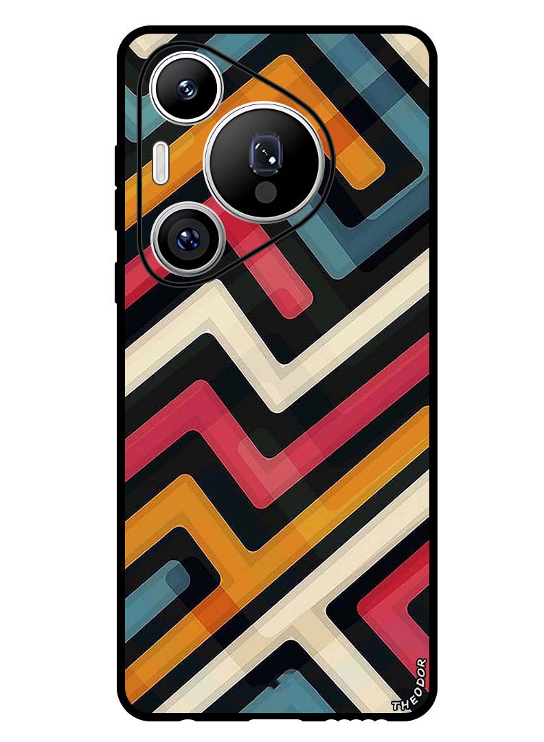 Theodor Protective Case Anti Scratch Shock Proof Bumper Cover For Huawei Pura 70 Pro Plus Lines 1 - Image 1