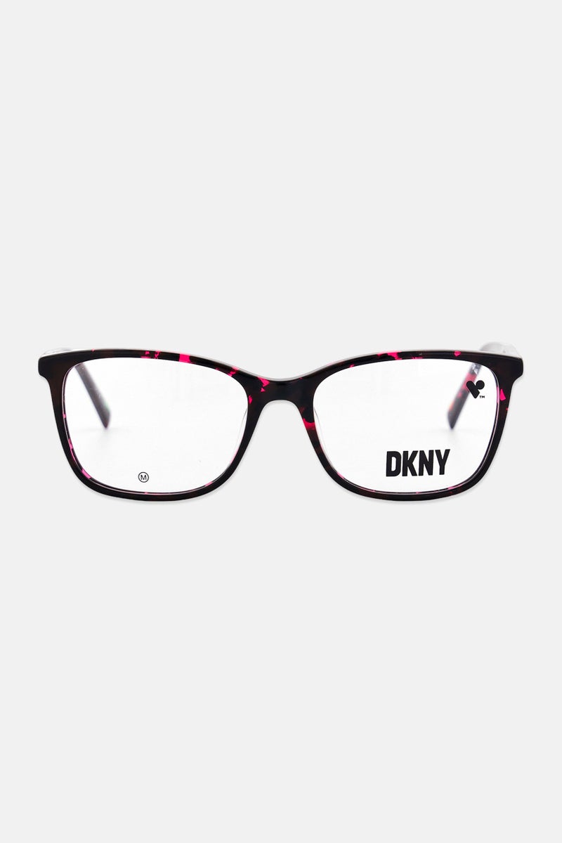 DKNY Women DK5055 Rectangular Eyeglasses, Dark Purple - Image 1