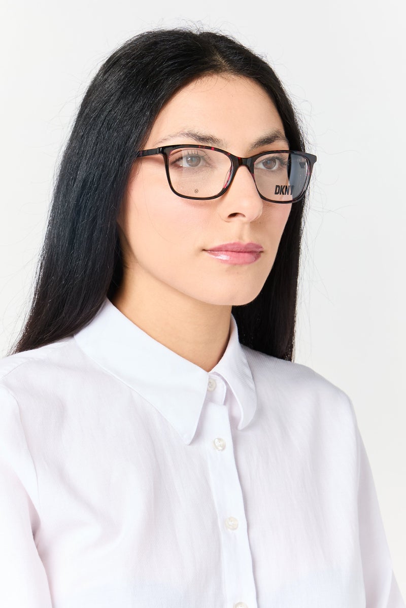 DKNY Women DK5055 Rectangular Eyeglasses, Dark Purple - Image 2