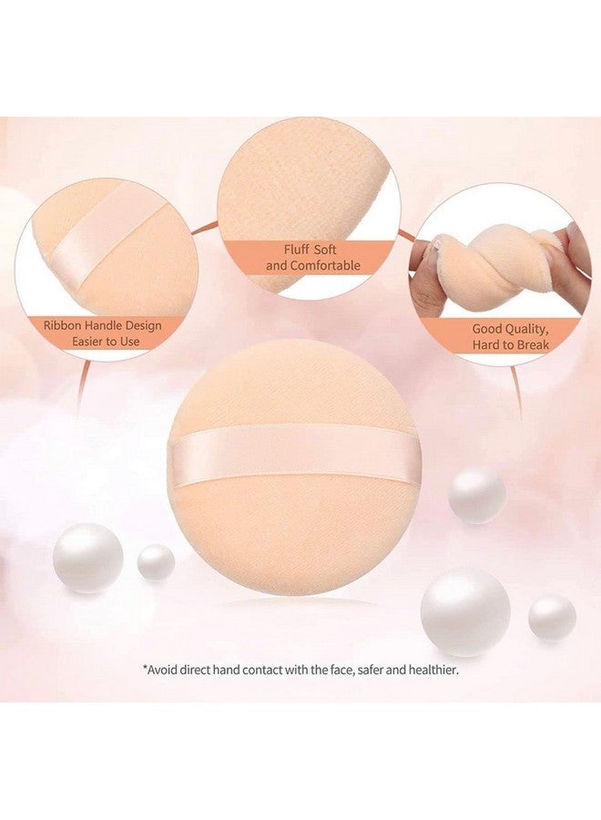 ESTAVITO Velvet Round/Square Shaped Powder Puff (2 PCS) | Soft Makeup Foundation Powder Puff | Sponge Puff - Image 3