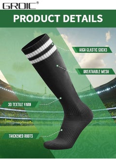GROIC Soccer Shin Guards for Youth Kids Toddler, Protective Soccer Shin Pads & Sleeves Equipment - Football Gear for Teens with Football Socks and Shin Pads  - Image 3