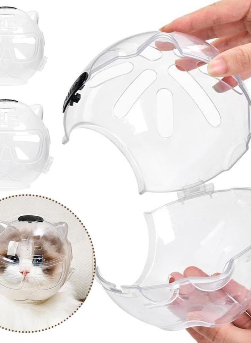 GGOOT NEW Head Cover Portable Prevent Biting And Scratching Breathable Carrier Products Travel Bag Pet Cats feline's For mask, For Breathable mask, bite breathable grooming masks Breathable Adjustab - Image 4