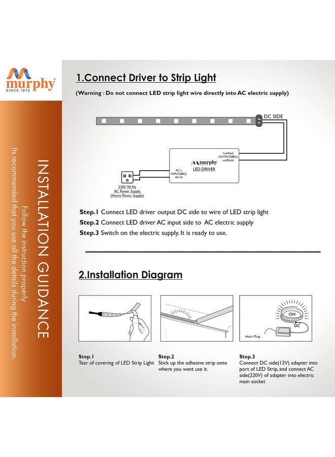 Murphy 25W LED Strip 2835 Cove Light 5 Metre (Pink, Pack of 1) with Driver - Image 5
