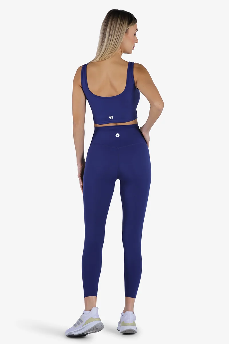 YesEco YesEco Women’s Blue Sports Bra – U-Back High-Support Padded Activewear for Yoga, Gym & Fitness | Eco-Friendly Fabric: 75% Recycled Nylon, 25% Spandex | Sustainable | Bra Only