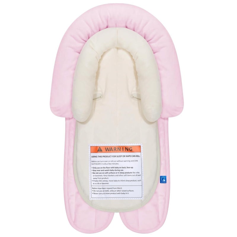 COOLBEBE New 2-in-1 Babybody Supports for Baby Newborn Infants - Extra Soft Stroller Cushion Pads Car Seat Insert, Seasons, Pink - Image 1