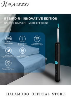 HALAMODO 1080P HD Ear Cleaning Tool with Camera Wireless Otoscope Ear Wax Remover Ear Inspection Kit with LED Light for iOS & Android  - Image 2