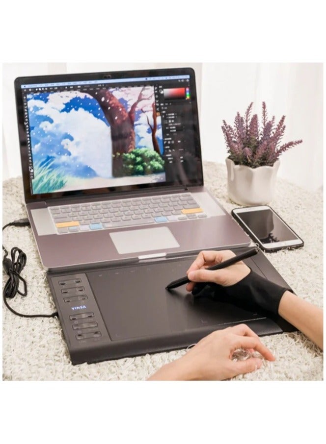 Drawing Tablet With Screen Artist 15.6 Pro Computer Graphics Tablet 120% Srgb With Battery Free Stylus Full Laminated Technology & Deco Mini7 Graphics Tablet - Image 1