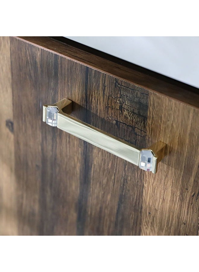 milano Milano Lucy Crystal Cabinet Handle  – Elegant Zinc Alloy Drawer Knob with Sparkling Design for Cabinets, Wardrobes, Dressers & Furniture Small Gold  - Image 3
