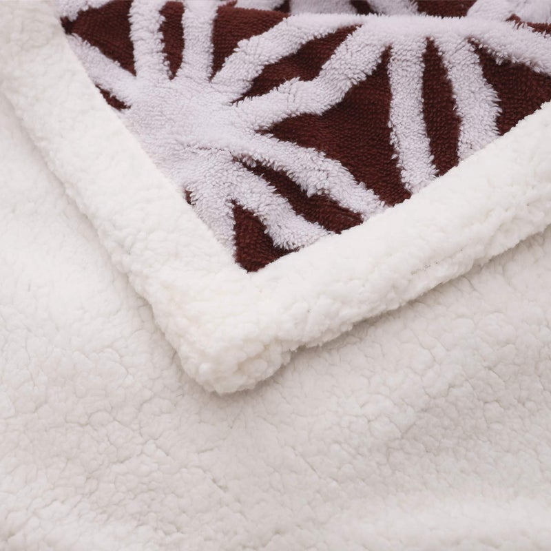 LOMAO Sherpa Fleece Blanket Fuzzy Soft Throw Blanket Dual Sided Blanket for Couch Sofa Bed (Rose Brown, 51"x63") - Image 4