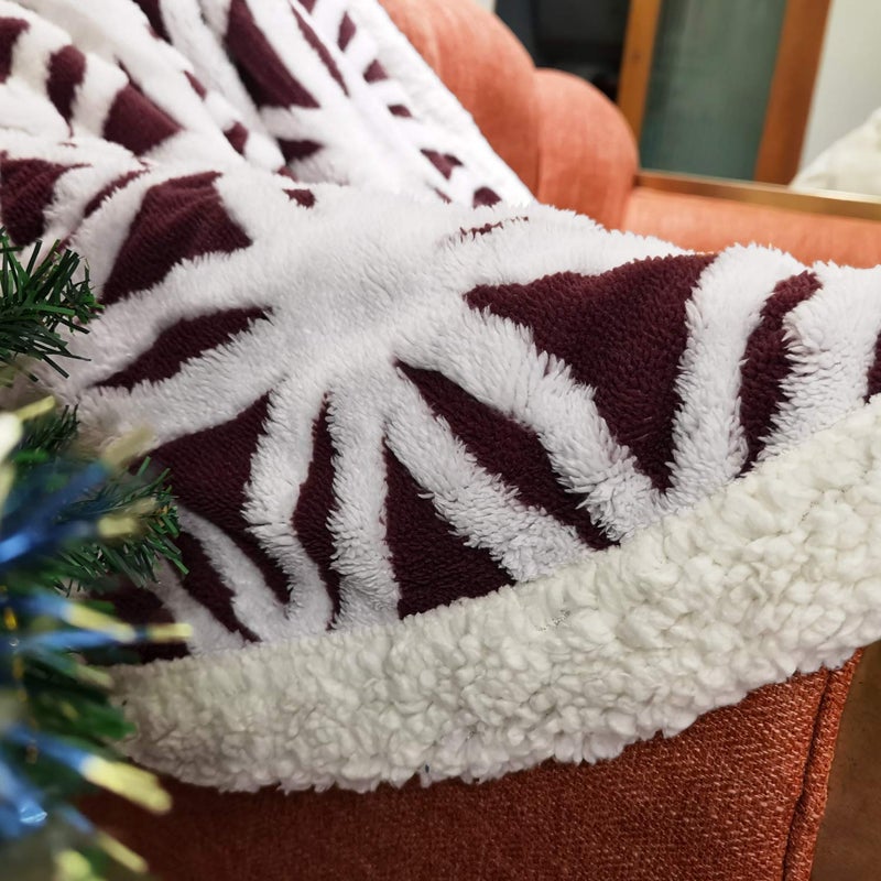 LOMAO Sherpa Fleece Blanket Fuzzy Soft Throw Blanket Dual Sided Blanket for Couch Sofa Bed (Rose Brown, 51"x63") - Image 3