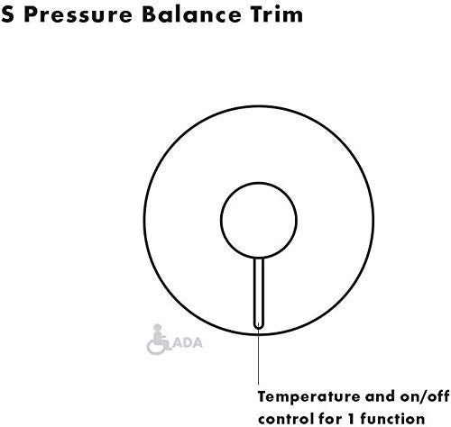 hansgrohe 4233820 S Pressure Balanced Valve Trim with Integrated Volume Control, Brushed Nickel - Image 3