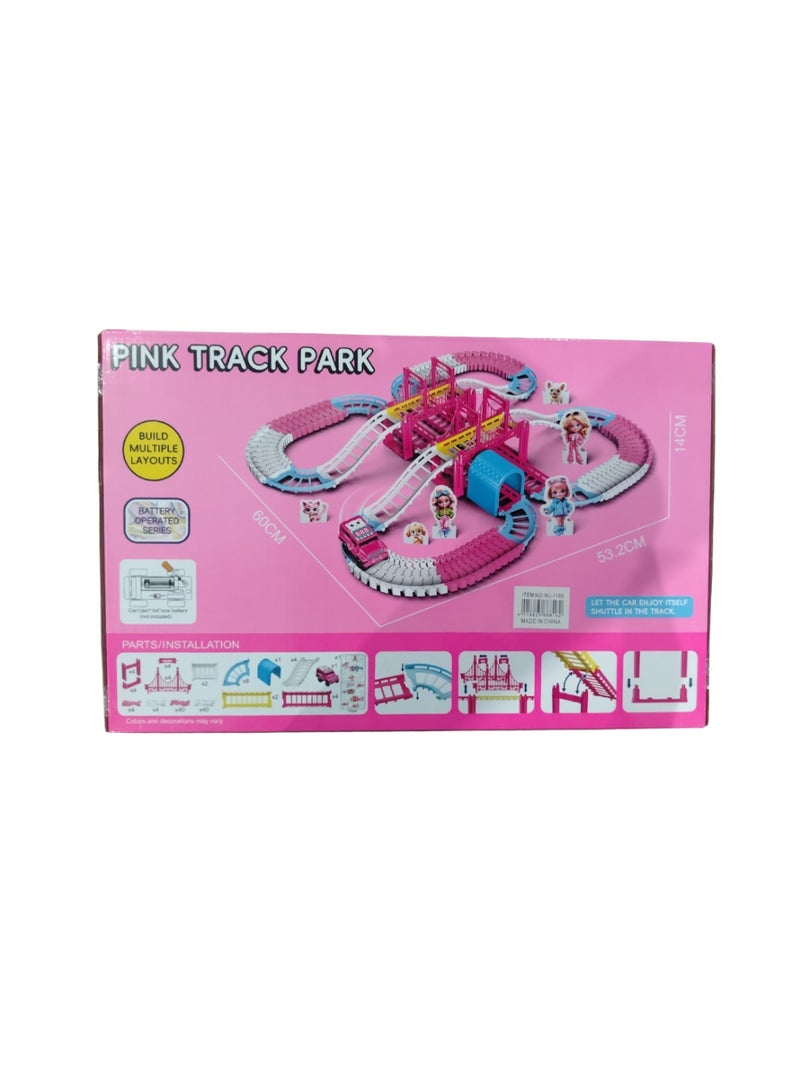 Pink Track and Park Toy Set - Image 3