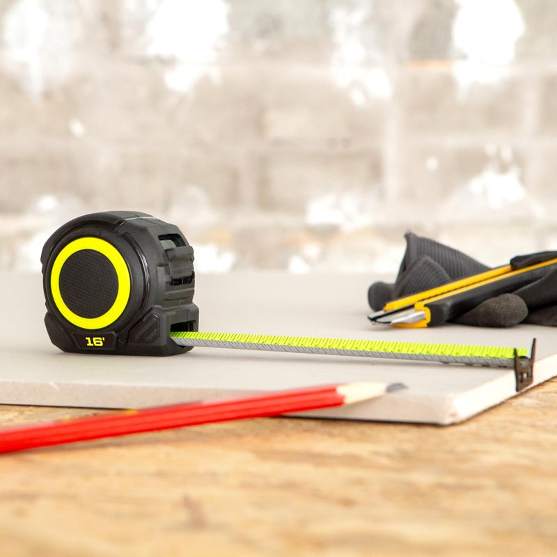 Komelon 16-Ft Retraction Control Tape Measure With Fraction Marks  Backside Printing  High Visibility Blade (Tc16) - Image 3