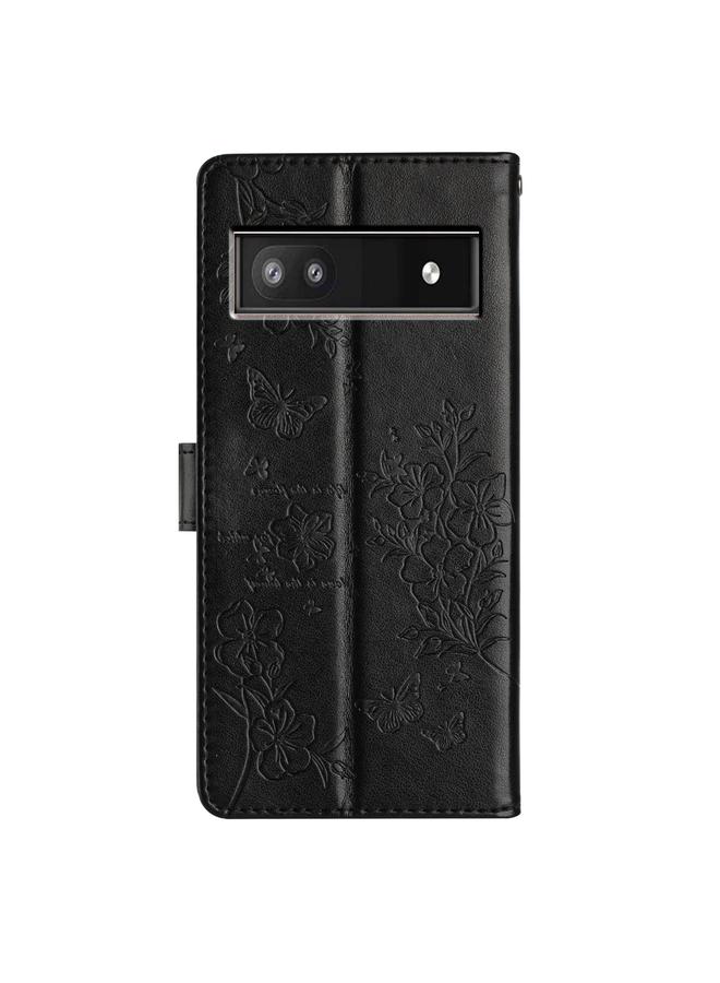 S-TOP Case For Google Pixel 6a Butterflies and Flowers Leather Phone Case - Image 3