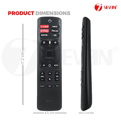7-Seven 7SEVEN® Compatible of Vu Tv Remote Original Model ERF3F69V Suitable for Smart Android 4k LED FHD UHD QLED Vu Television Remote Control Replicate if Existing Remotes Match Exacly- Pairing Must - Image 4
