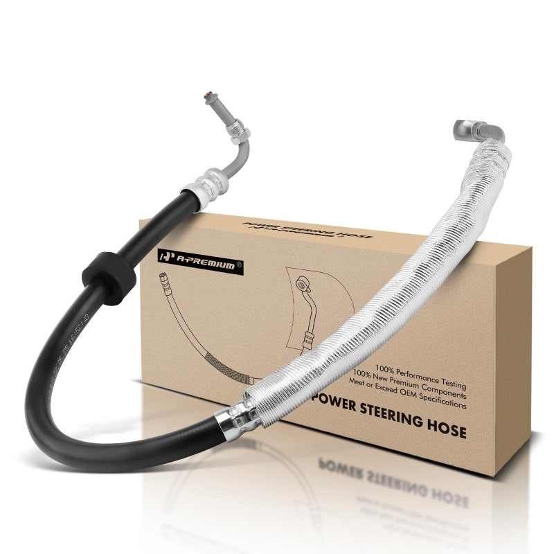 A-Premium APremium Power Steering Pressure Hose Line Assembly Compatible with MercedesBenz W163 Series ML350 20032005 ML55 AMG 20012003 with Oring Washer Pump To RackGear