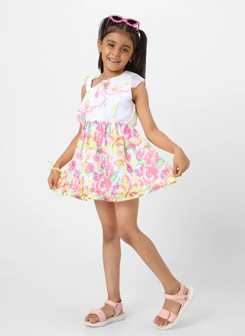نوتيناتي Floral Ruffle Dress