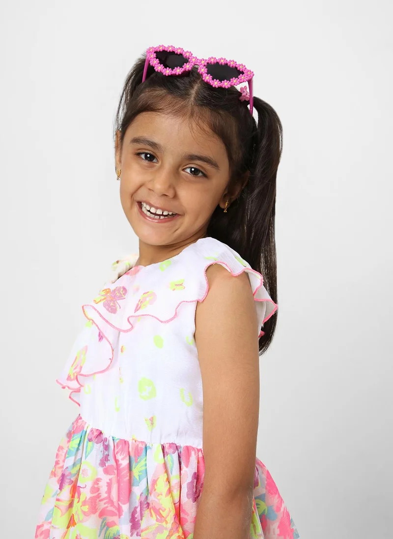 نوتيناتي Floral Ruffle Dress