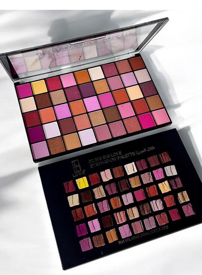 LORA 45-Color Burning Eyeshadow Palette - Image 2