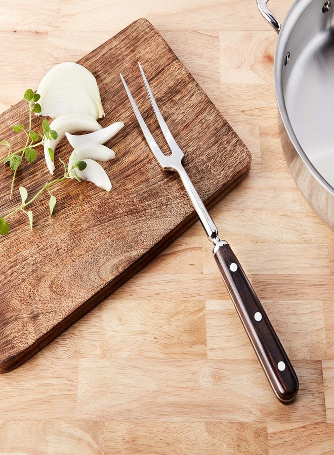 Mercer Culinary Praxis Forged Fork with Wood Handle, 12-1/4 Inch, Wood - Image 2