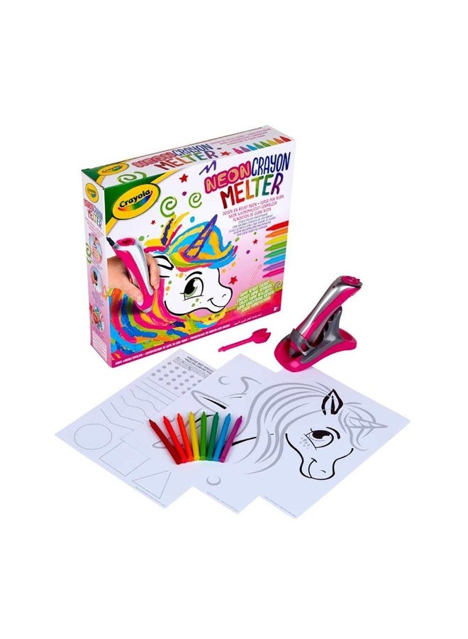 Crayola Neon Crayon Melter Unicorn Craft Kit - Image 1