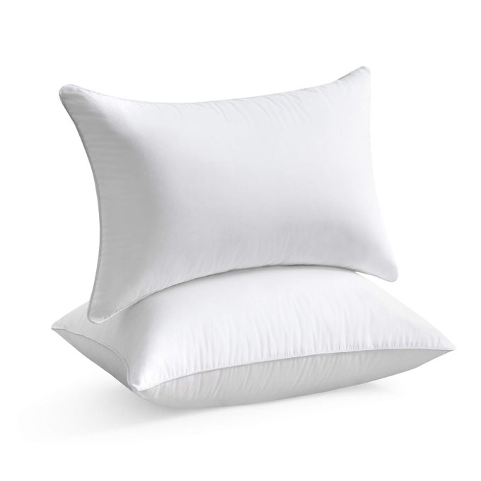 24 X 24 PILLOW INSERTS 24 INCH DECORATIVE SQUARE SOFA THROW PILLOW WITH 100 COTTON COVER WHITE PACK OF 2