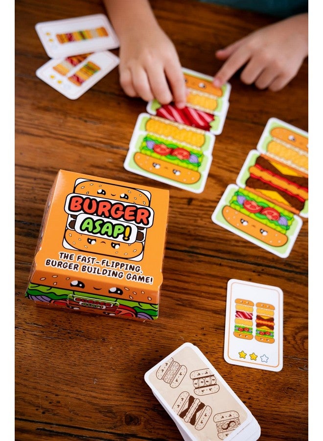 blue orange Tabletop Party Game, Speed Matching Card Game, for Kids, Teens, Family Game Nights, 2 to 5 Players, Ages 7 and up, Burger ASAP! by Blue Orange Games - Image 4