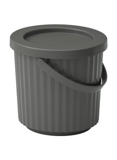 BS Case BS Case Ikeaa DAMMNG Stackable Bin with Lid Dark Grey 8 L 2 Gallons Polypropylene Plastic Recycled Materials  - Image 1