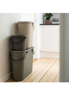 BS Case BS Case Ikeaa DAMMNG Stackable Bin with Lid Dark Grey 8 L 2 Gallons Polypropylene Plastic Recycled Materials  - Image 5