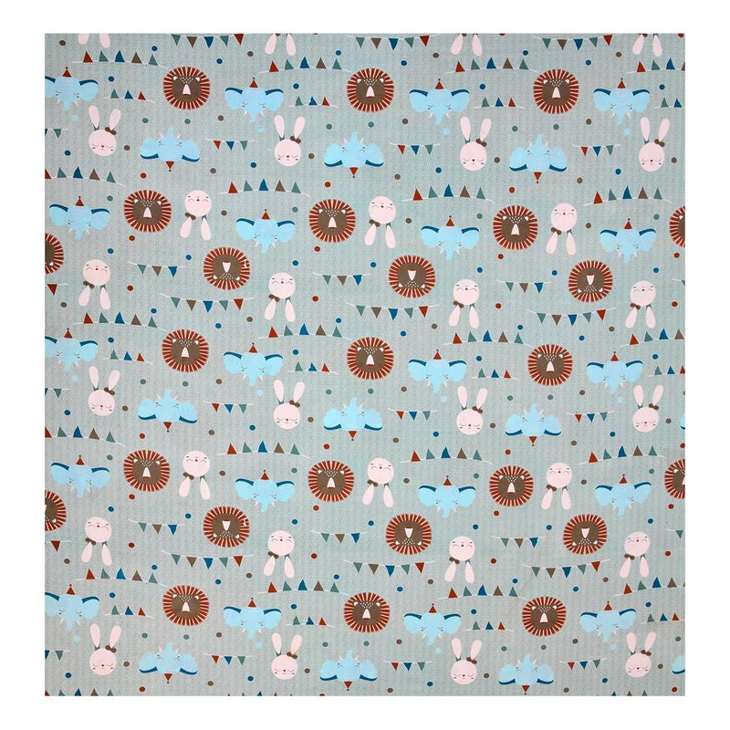 160TC 100 Cotton Double Bed Size Cartoon Printed Kids Bedsheet Bedding Set of Double Bed 108X100 Size Flat Bed Cover with 2 Pillow Covers with Cartoon Flower Printed  - Image 4