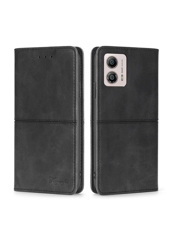 S-TOP Case For Motorola Moto G53 5G/G13 4G/G23 4G Cow Texture Magnetic Horizontal Flip Leather Phone Case - Image 1