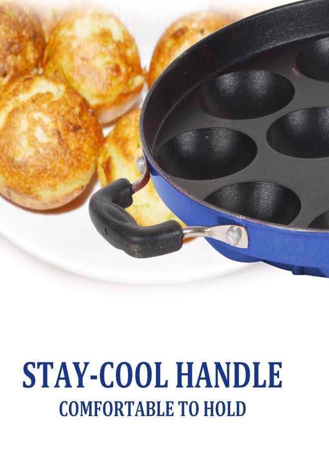 KD ZONE 12 Cavities Non Stick Appam Patra with Lid and Side Handle - Image 4