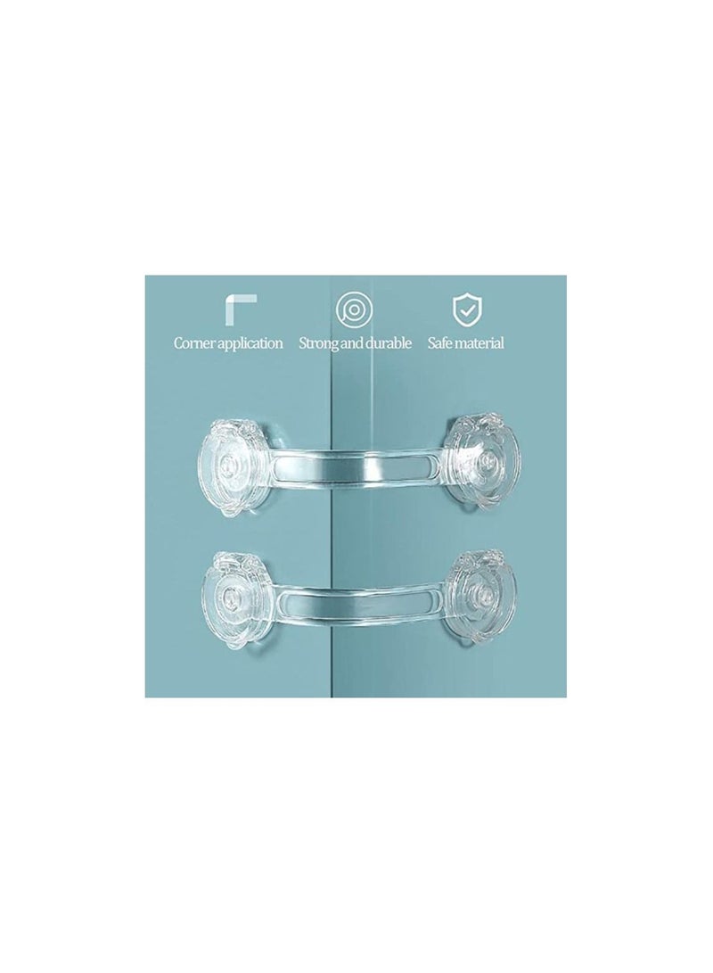 Spaceshoop Baby Safety Lock Drawer Home Child Protection Cabinet Refrigerator Lock 4 Small - Image 2