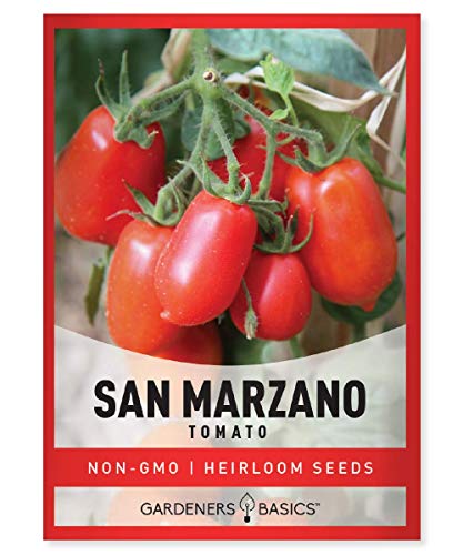 Gardeners Basics, San Marzano Tomato Seeds for Planting Heirloom Non-GMO Seeds for Home Garden Vegetables Makes a Great Gift for Gardening - Image 1