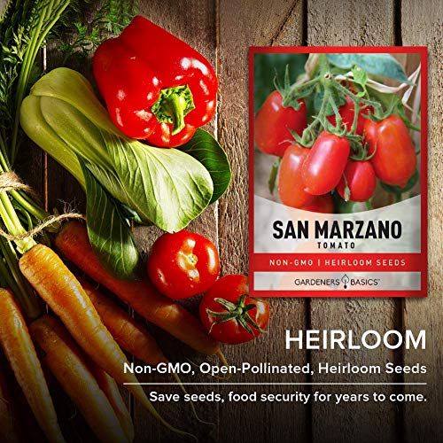 Gardeners Basics, San Marzano Tomato Seeds for Planting Heirloom Non-GMO Seeds for Home Garden Vegetables Makes a Great Gift for Gardening - Image 3