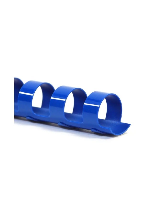 Kalon 16MM Plastic Spiral Binding Ring BLUE 21 holes For A4 Book and Notebook,Paper Office & School Pack Of 100Pcs  - Image 5