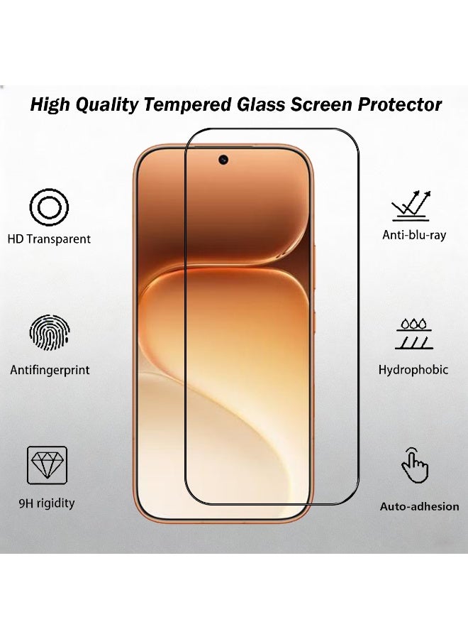 Wechdo 2 Pack for Honor 600 5G Premium Tempered Glass Screen Protector, 1 Pack Front Screen Protector and 1 Pack Camera Lens Film, with 9H Hardness, Anti-Fingerprint, Anti-Shatter, Bubble-Free & Easy Installation - Image 3