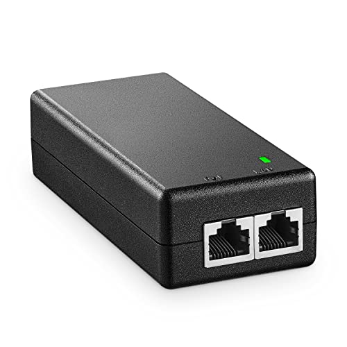 MokerLink 2.5 Gigabit PoE Injector, 802.3af/at 30W, 2.5G/1G/100M Ethernet, Plug & Play, Non-PoE to PoE Adapter, Distance Up to 100 Meters (328 ft.) - Image 1