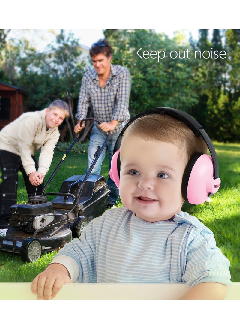 Eworld - Kids Noise Reduction Earmuffs, Baby & Toddler Ear Protection Noise Cancelling Headphones for Ages 3 Months to 2 Years, Essential Infant Hearing Protection for Sleep, Travel & Studying - Image 1