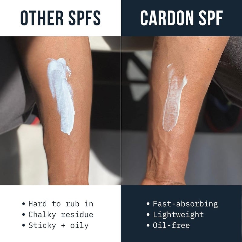Cardon واقي شمس كاردون للرجال SPF 30 الكوري للوجه، مرطب للوجه مع واقي شمس، واقي شمس مضاد للشيخوخة، مرطب للوجه SPF، لوشن للعناية ببشرة الرجال مع مستخلص الصبار (1 زجاجة - 35 مل) - Image 2