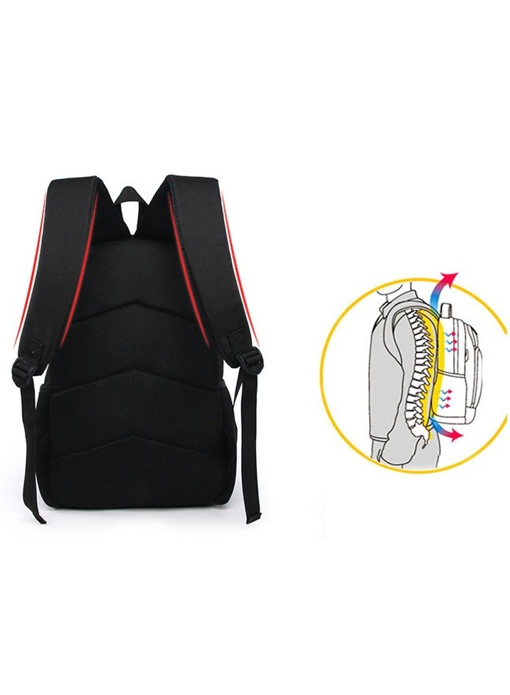 One Piece Backpack Primary And Secondary School Bags One Piece Backpack Cartoon School Bag Three-piece Set - Image 2