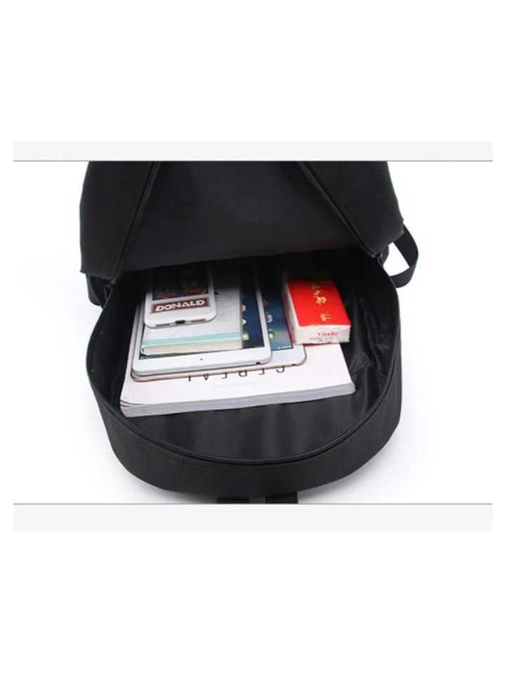 One Piece Backpack Primary And Secondary School Bags One Piece Backpack Cartoon School Bag Three-piece Set - Image 3