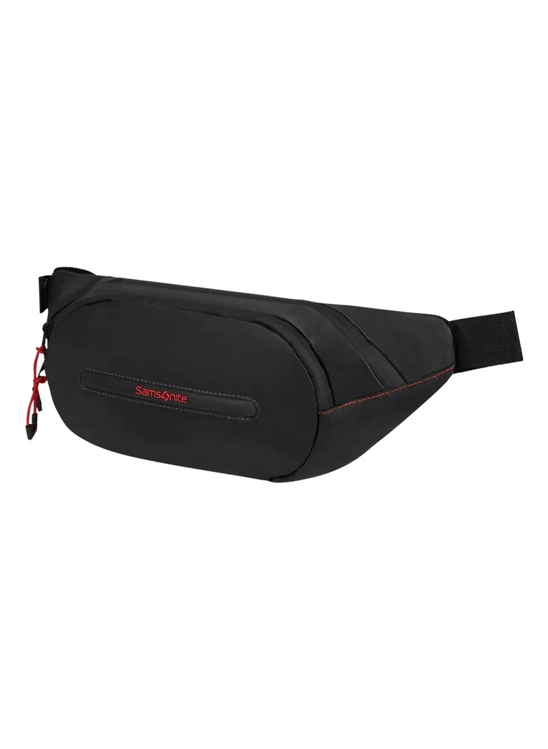 Ecodiver Belt Black|Double Zipper Pocket Opening|Inner Mesh Pocket|Recyclex Material Technology|Water Repellent Material - 2 Years International Warranty