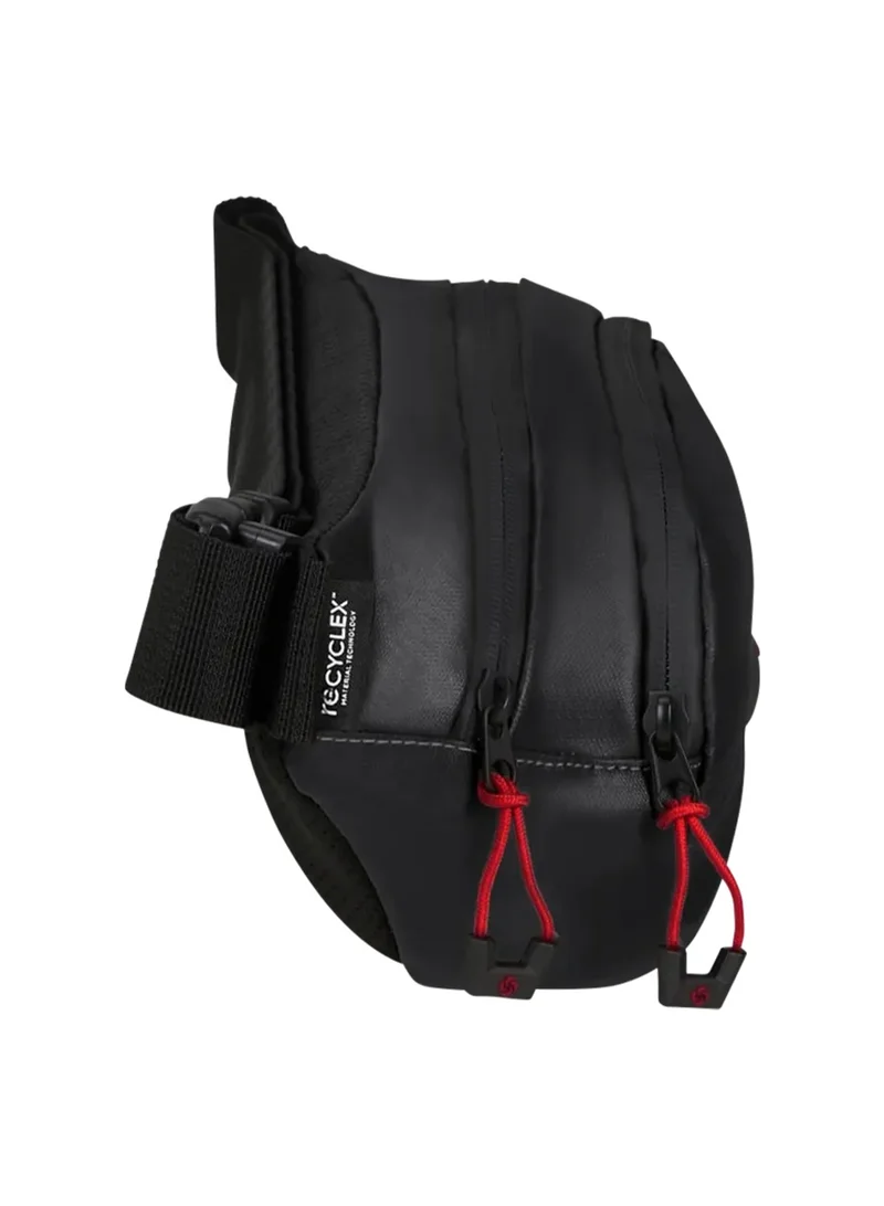 سامسونايت Ecodiver Belt Black|Double Zipper Pocket Opening|Inner Mesh Pocket|Recyclex Material Technology|Water Repellent Material - 2 Years International Warranty