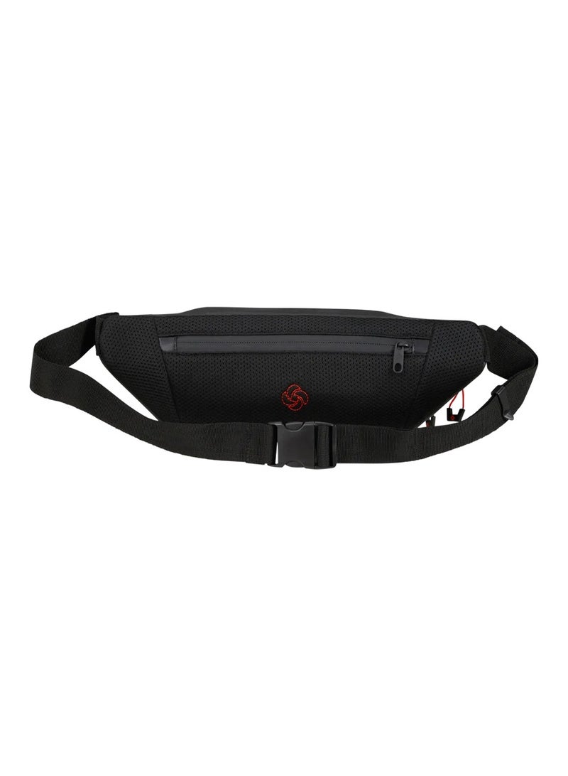 Samsonite Ecodiver Belt Black|Double Zipper Pocket Opening|Inner Mesh Pocket|Recyclex Material Technology|Water Repellent Material - 2 Years International Warranty - Image 4