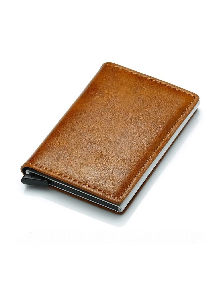 Generic - AirTag Wallet for Men Card Holder RFID   Blocking Smart Air Tag Leather Wallet with Apple Airtag Holder - Image 1