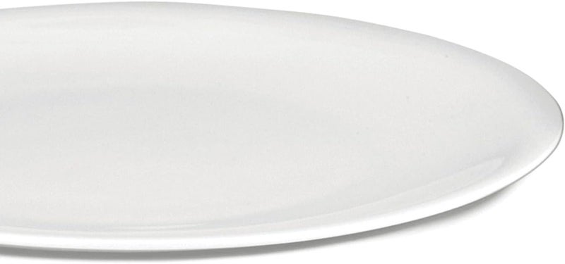 ALESSI أطباق طعام تصميم أليسي الكلاسيكية من البورسلين العظمي 4 قطع بيضاء كبيرة - Image 2