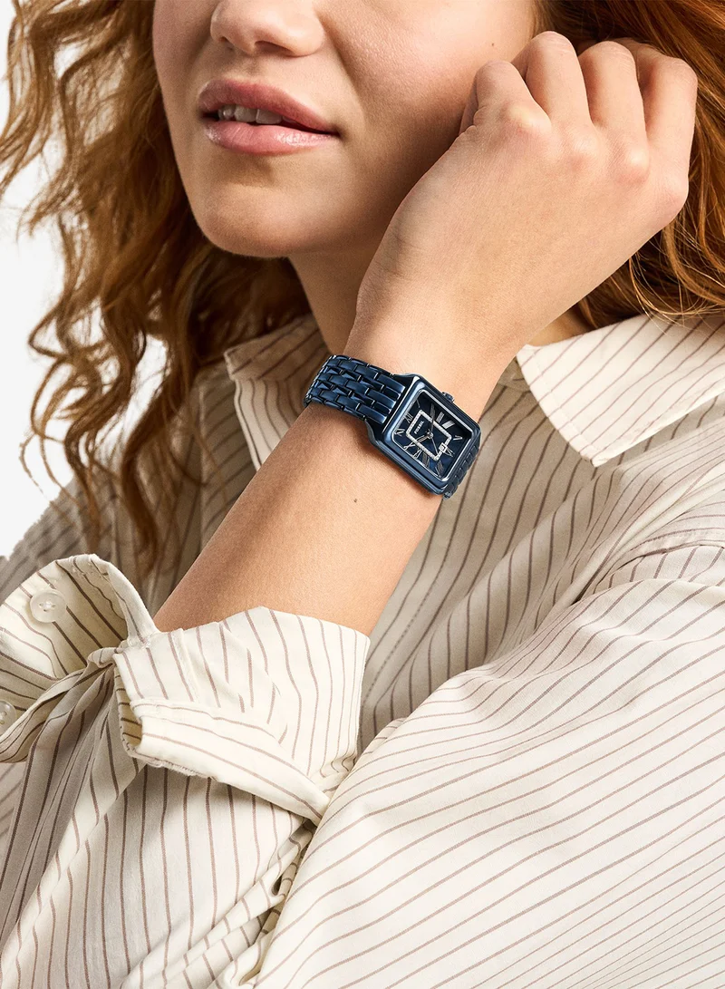 فوسيل Mother of Pearl Stainless Steel Metal Bracelet Analog Watch