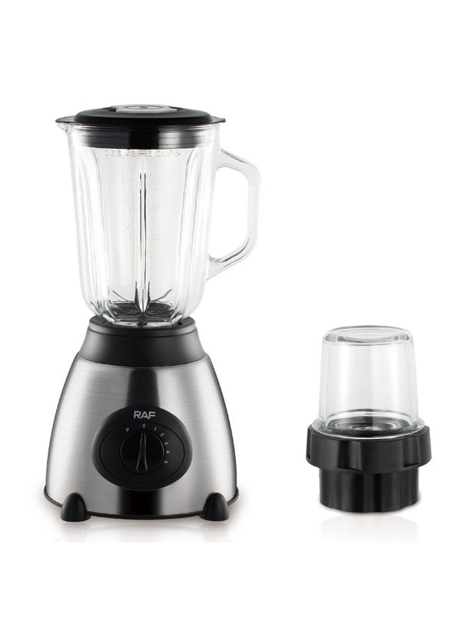 آر إيه أف خلاط RAF R.367 1000 واط 1.5 لتر منزلي، عصارة زجاجية طازجة، خلاط سموثي مع وعاء زجاجي مزدوج - Image 1